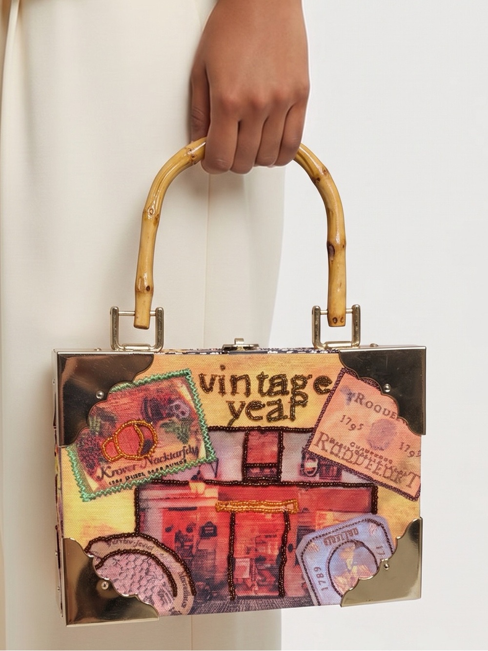 “Vintage Year” designed by Mary Frances a Vintage Romeo Roma cigar box